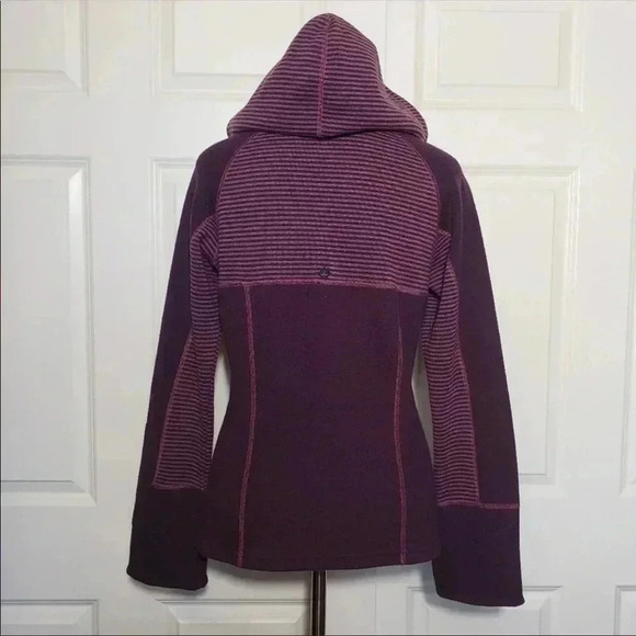 PrAna Wool Blend Purple Stripe Sweater Size Small​​ - Picture 3 of 10